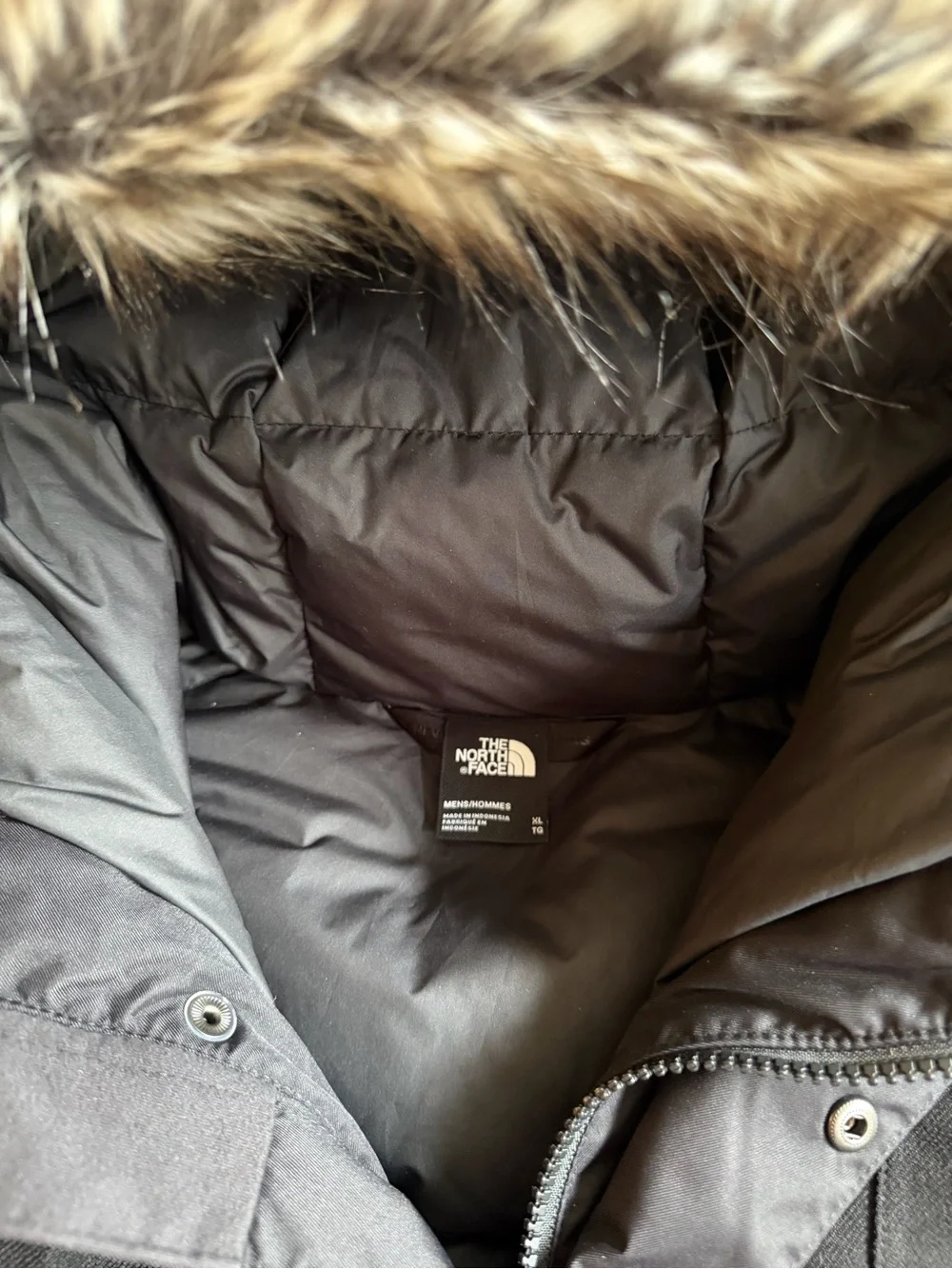 NORTH FACE MCMURDO 550 DOWN PARKA NWOT RET $400 BLACK W FUR